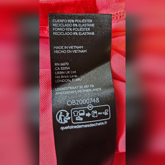 Miaou UO Exclusive Billie Stamp Print Mini Dress, Pink Rose Orchid Print - Picture 12 of 14